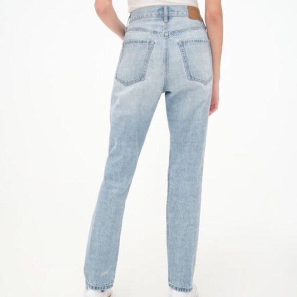 Aeropostale 90s Super High Rise Straight Leg Distressed Jeans - J32 - Picture 3 of 8